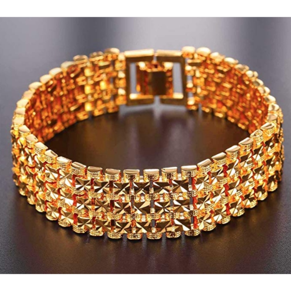 Mens "Heisenberg" 18K REAL Gold Plated Bracelet